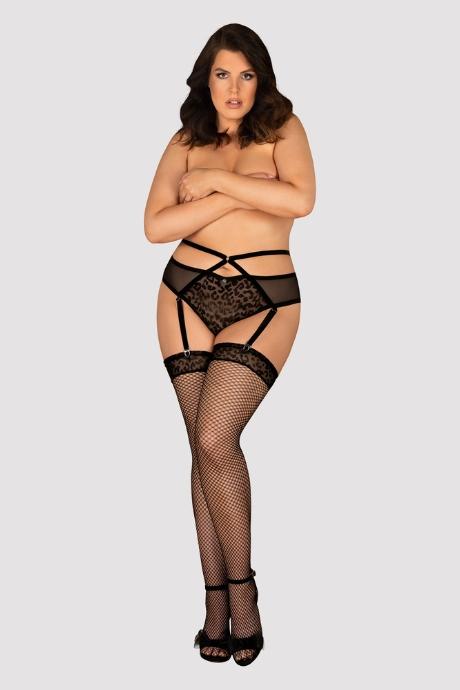 Жіноча білизна Панчохи Obsessive JAGUERIA stockings Чорний