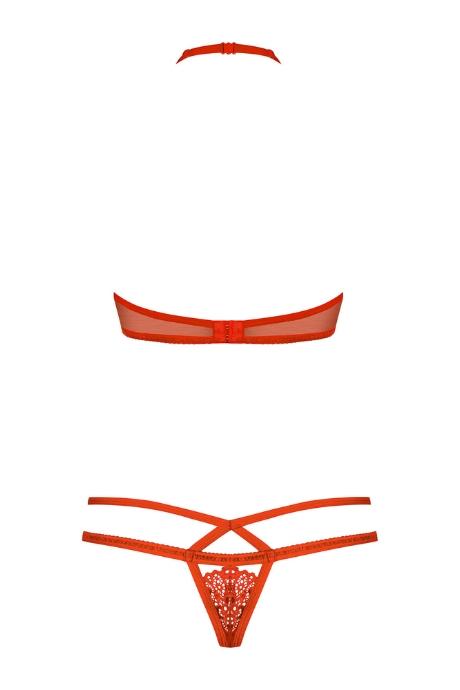 Жіноча білизна Комплект Obsessive 838-SET Червоний колір