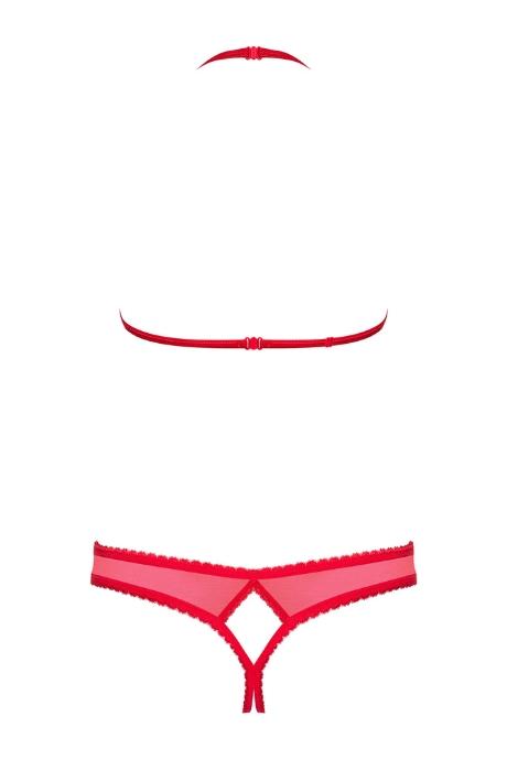 Жіноча білизна Комплект Obsessive 870-SEC-3 Червоний колір