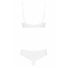 Жіноча білизна Комплект Obsessive ALABASTRA CUPLESS SET Білий колір
