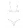 Жіноча білизна Комплект Obsessive ALISSIUM SET bra & tong Білий