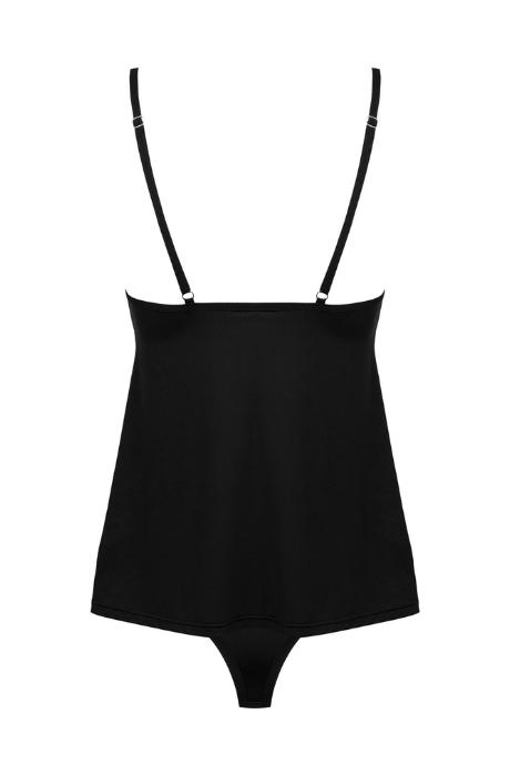 Жіноча білизна Комплект Obsessive BELLA ROU top & panties Чорний