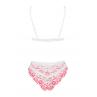 Жіноча білизна Комплект Obsessive BLOOMYS SET & panties Рожевий