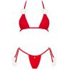 Жіноча білизна Комплект Obsessive BOBBLE GIRL SET bra & thong Червоний колір