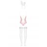 Жіноча білизна Комплект Obsessive BUNNY SUIT corset Рожевий колір