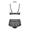 Жіноча білизна Комплект Obsessive ELIZENES SET bra & shorties Чорний колір
