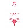 Жіноча білизна Комплект Obsessive GIFTELLA SET bra & thong Червоний