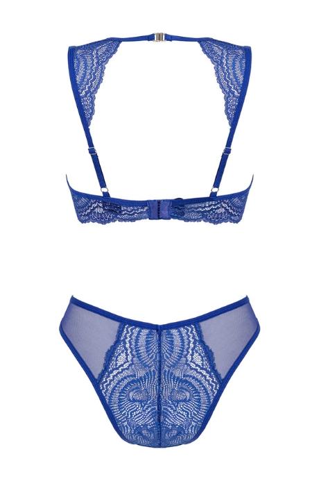 Жіноча білизна Комплект Obsessive GISELIA SET bra & panties Блакитний колір
