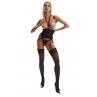 Жіноча білизна Корсет Obsessive ALLIANE CORSET cupless & thong Чорний колір
