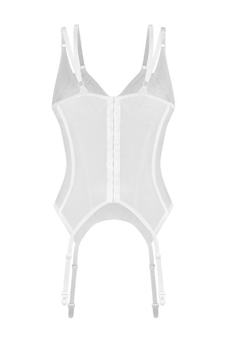 Жіноча білизна Корсет Obsessive ARROWEL CORSET Білий