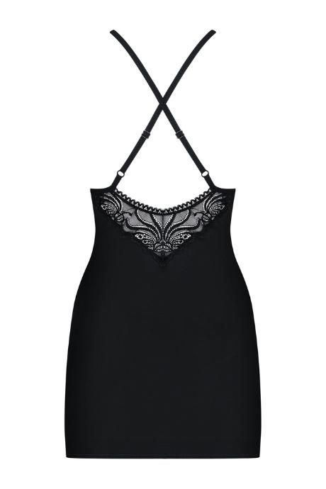 Жіноча білизна Комплект Obsessive 828-CHE CHEMISE Чорний колір