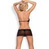 Жіноча білизна Комплект Obsessive 830-CHE-1 CHEMISE Чорний колір