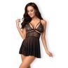 Жіноча білизна Комплект Obsessive 838-BAB BABYDOLL Чорний колір