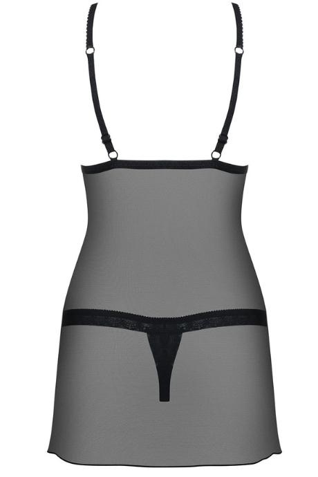 Жіноча білизна Комплект Obsessive 865-CHE-1 CHEMISE Чорний