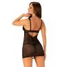 Жіноча білизна Комплект Obsessive 867-CHE-1 CHEMISE Чорний