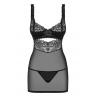 Жіноча білизна Комплект Obsessive 867-CHE-1 CHEMISE Чорний