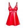 Жіноча білизна Комплект Obsessive ALIOSA CHEMISE & thong Червоний