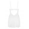 Жіноча білизна Комплект Obsessive ALISSIUM CHEMISE & thong Білий