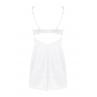 Жіноча білизна Комплект Obsessive AMOR BLANCO CHEMISE & thong Білий