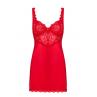 Жіноча білизна Комплект Obsessive AMOR CHERRIS CHEMISE & thong Червоний колір