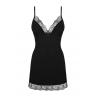 Жіноча білизна Комплект Obsessive BELLA ROU CHEMISE & thong Чорний