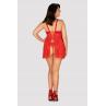 Жіноча білизна Комплект Obsessive BLOSSMINA CHEMISE & thong Червоний