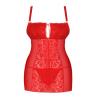 Жіноча білизна Комплект Obsessive BLOSSMINA CHEMISE & thong Червоний