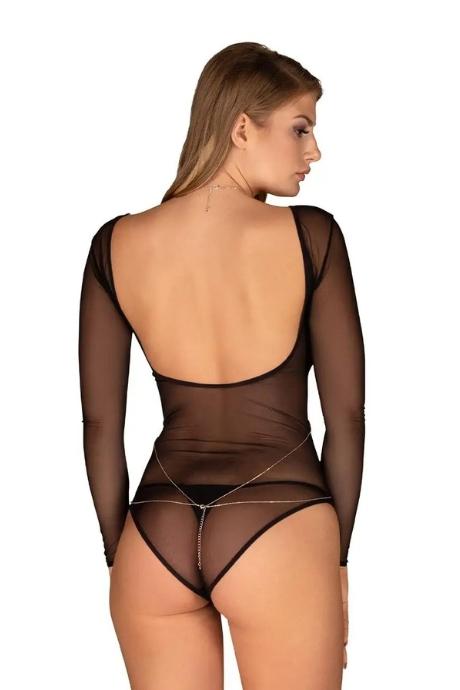 Жіноча білизна Аксесуар Obsessive BIJOU 905 harness цепочка Срібний