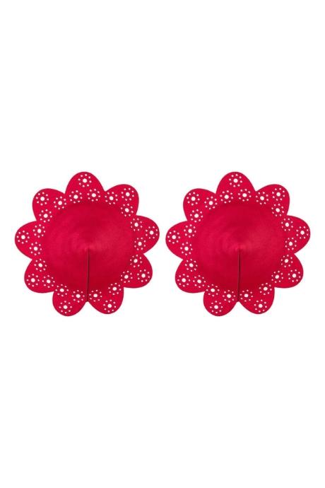 Жіноча білизна Наклейки на груди Obsessive A770 nipple covers Червоний