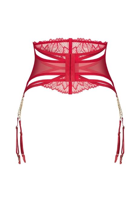 Жіноча білизна Пояс Obsessive MATILDEA garter belt Червоний