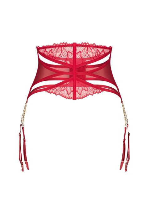 Жіноча білизна Пояс Obsessive MATILDEA garter belt Червоний