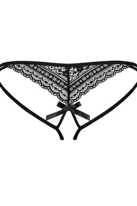 Распродажа Стринги Obsessive Picantina otwarte Черный  L/XL