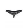 Жіноча білизна Стрінги Obsessive 828-THC-1 crotchless thong Чорний