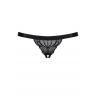 Жіноча білизна Стрінги Obsessive 828-THC-1 crotchless thong Чорний