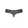Жіноча білизна Стрінги Obsessive 837-THC-1 crotchless thong Чорний