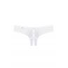 Жіноча білизна Стрінги Obsessive ALABASTRA crotchless thong Білий