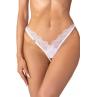 Жіноча білизна Стрінги Obsessive ARROWEL crotchless thong Білий