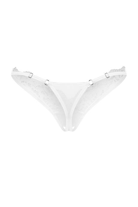 Жіноча білизна Стрінги Obsessive ARROWEL crotchless thong Білий