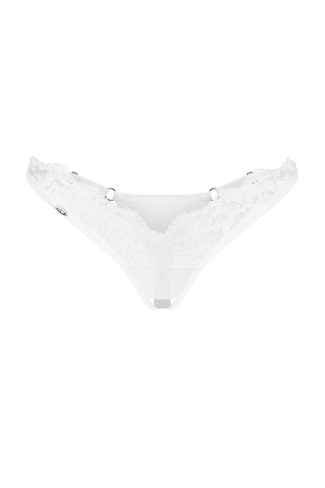 Жіноча білизна Стрінги Obsessive ARROWEL crotchless thong Білий