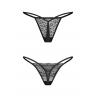 Жіноча білизна Стрінги Obsessive CLARA THONG 2 пари Чорний колір