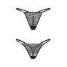 Жіноча білизна Стрінги Obsessive CLARA THONG 2 пари Чорний колір