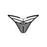 Жіноча білизна Стрінги Obsessive ILIOSA THONG Чорний колір