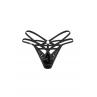 Жіноча білизна Стрінги Obsessive KEIRA LISE THONG with double straps Чорний колір