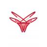 Жіноча білизна Стрінги Obsessive MATILDEA crotchless thong Червоний колір