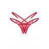 Жіноча білизна Стрінги Obsessive MATILDEA crotchless thong Червоний колір
