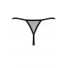 Жіноча білизна Стрінги Obsessive NOVENES crotchless thong Чорний