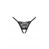 Жіноча білизна Стрінги Obsessive SERAFIA crotchless tong Чорний