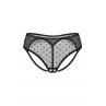 Жіноча білизна Труси Obsessive NUITES crotchless panties Чорний колір