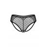 Жіноча білизна Труси Obsessive NUITES crotchless panties Чорний колір
