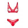 Жіноча білизна Комплект Obsessive ALIOSA SET bra & thong Червоний